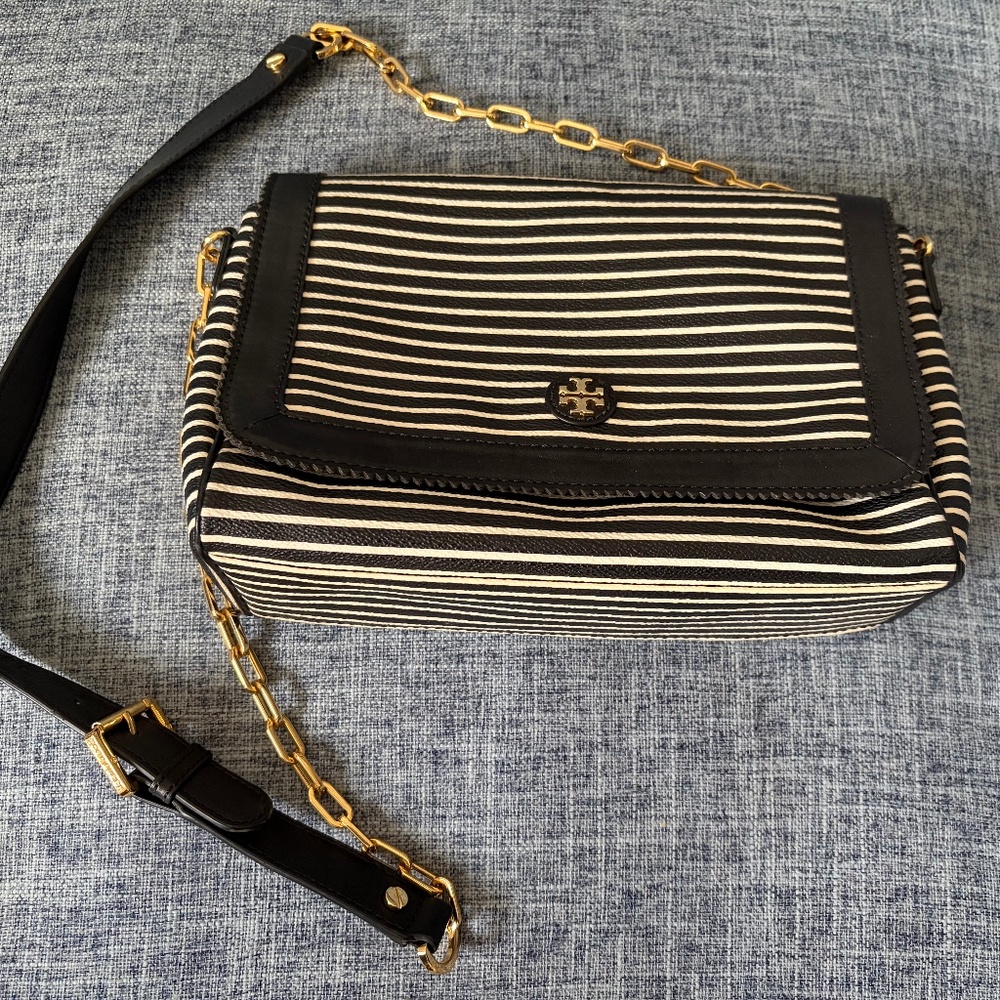 Tory Burch kerrington stripe crossbody bag